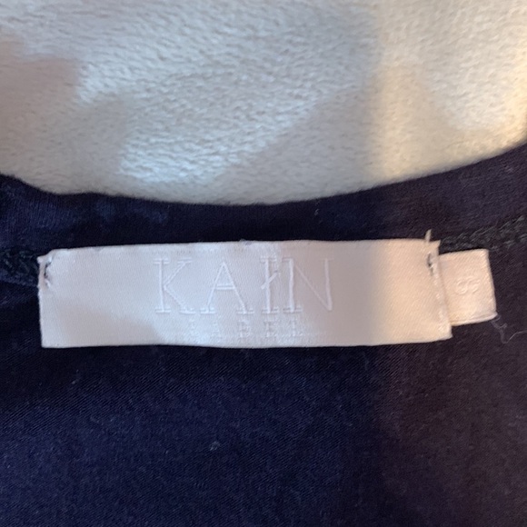 KAIN label maxi rope tie waist vneck sleeveless Stretchy Navy Maxi Dress small - Picture 5 of 7